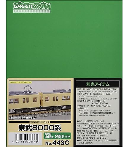 Amazon | グリーンマックス Nゲージ 東武8000系 旧前面 4両編成